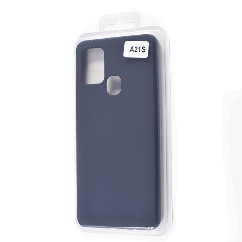 Чехол-накладка для Samsung A217F A21S VEGLAS SILICONE CASE закрытый темно-синий (8) оптом, в розницу Центр Компаньон