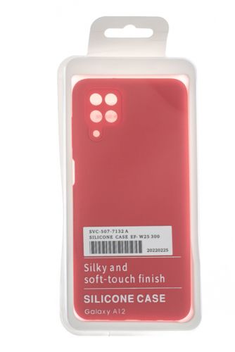Чехол-накладка для Samsung A125F A12 SILICONE CASE OP закрытый красный (1) - фото фото 4