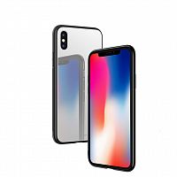 Купить Чехол-накладка для iPhone X/XS HOCO VITREOUS SHADOW PC+TPU серебристо-серый оптом, в розницу в ОРЦ Компаньон