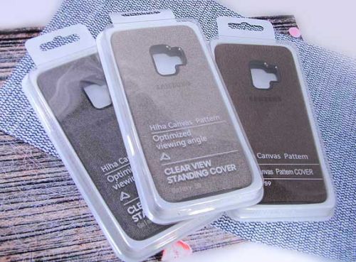Чехол-накладка для Samsung G965F S9 Plus HIHA CANVAS коричневый оптом, в розницу Центр Компаньон фото 3