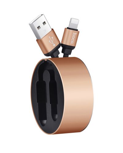 Кабель USB Lightning 8Pin HOCO U23 Resilient золото - фото