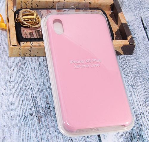 Чехол-накладка для iPhone XS Max SILICONE CASE розовый (6) оптом, в розницу Центр Компаньон фото 2