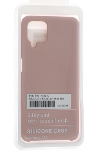 Чехол-накладка для Samsung A125 A12 SILICONE CASE OP светло-розовый (18) - фото фото 4