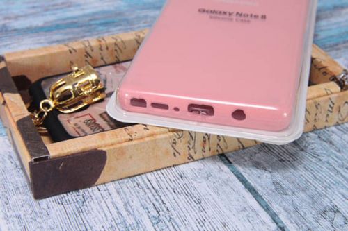 Чехол-накладка для Samsung N950F Note 8 SILICONE CASE закрытый розовый - фото фото 2
