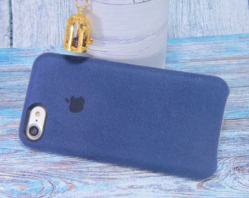 Чехол-накладка для iPhone 7/8/SE ALCANTARA CASE темно-синий - оптовая продажа фото 5 Чехол-накладка для iPhone 7/8/SE ALCANTARA CASE темно-синий - фото фото 5