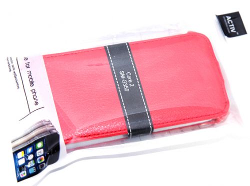 Чехол-книжка для Samsung G355H ACTIV красный - фото фото 2