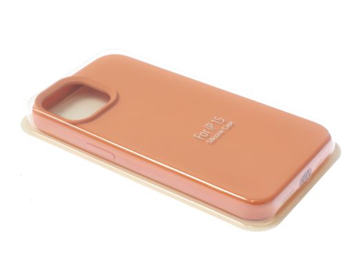 Чехол-накладка для iPhone 15 VEGLAS SILICONE CASE закрытый коралловый (27) - фото фото 2