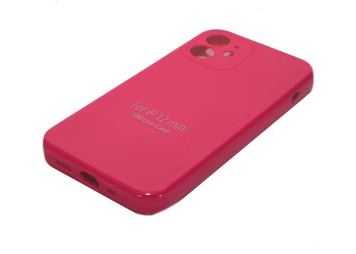 Чехол-накладка для iPhone 12 Mini VEGLAS SILICONE CASE NL Защита камеры глубокий розовый (47) оптом, в розницу Центр Компаньон фото 2