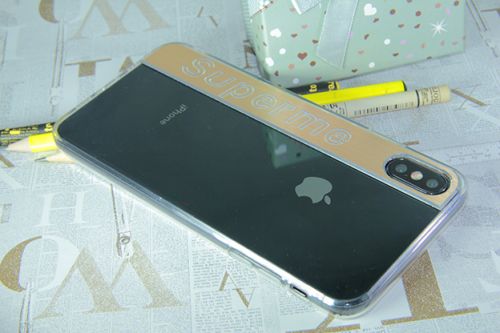 Чехол-накладка для iPhone XS Max SUPERME TPU золото  оптом, в розницу Центр Компаньон фото 3