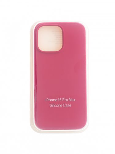 Чехол-накладка для iPhone 16 Pro Max SILICONE CASE закрытый малиновый (36) оптом, в розницу Центр Компаньон