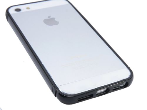 Бампер для iPhone 5/5S/SE Metal+TPU черный оптом, в розницу Центр Компаньон фото 4