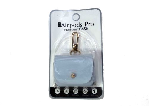 Чехол для наушников Airpods Pro Leather 002 серый оптом, в розницу Центр Компаньон фото 3