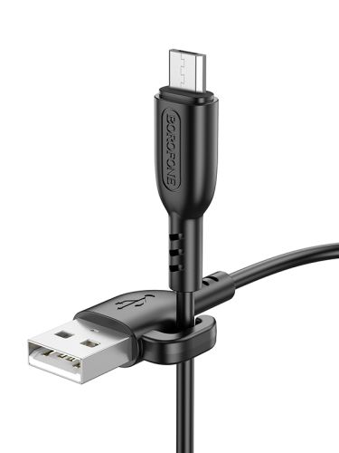 Кабель USB-Micro USB BOROFONE BX91 2.4A 1м черный оптом, в розницу Центр Компаньон фото 3