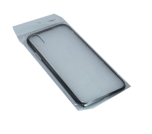 Чехол-накладка для iPhone X/XS JZZS NEW Acrylic TPU+PC пакет черный оптом, в розницу Центр Компаньон фото 3