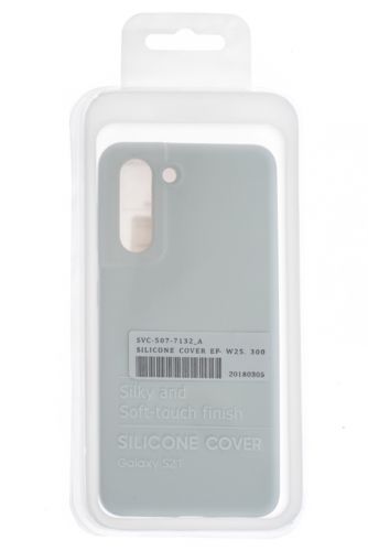 Чехол-накладка для Samsung G991 S21 SILICONE CASE OP закрытый белый (9) - оптовая продажа фото 4 Чехол-накладка для Samsung G991 S21 SILICONE CASE OP закрытый белый (9) - фото фото 4