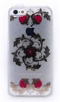 Купить Чехол-накладка для iPhone 5/5S/SE YOUNICOU стразы Золотой узор TPU оптом, в розницу в ОРЦ Компаньон