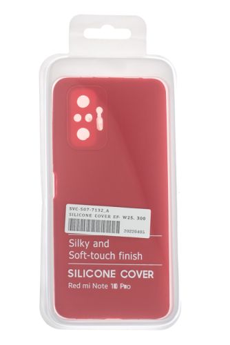Чехол-накладка для XIAOMI Redmi Note 10 Pro SILICONE CASE OP закрытый красный (1) оптом, в розницу Центр Компаньон фото 4