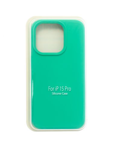 Чехол-накладка для iPhone 15 Pro SILICONE CASE закрытый ментоловый (50) - оптовая продажа Чехол-накладка для iPhone 15 Pro SILICONE CASE закрытый ментоловый (50) - фото