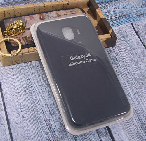 Чехол-накладка для Samsung J400 J4 2018 SILICONE CASE закрытый темно-серый - оптовая продажа Чехол-накладка для Samsung J400 J4 2018 SILICONE CASE закрытый темно-серый - фото