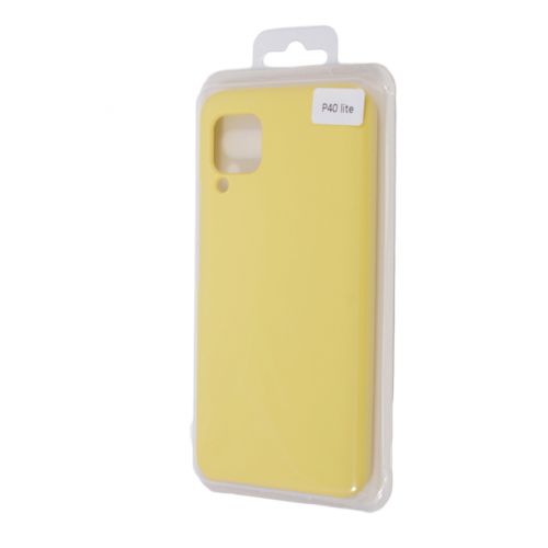 Чехол-накладка для HUAWEI P40 Lite SILICONE CASE NL желтый (20) - фото