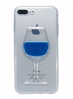 Купить Чехол-накладка для iPhone 7/8 Plus БОКАЛ TPU синий оптом, в розницу в ОРЦ Компаньон