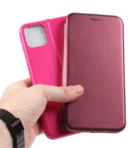 Чехол-книжка для iPhone 11 Pro BUSINESS бордовый - фото