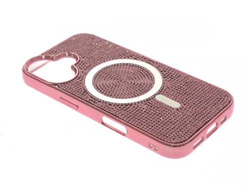 Чехол-накладка для iPhone 16 VEGLAS Diamond Magnetic розовый - оптовая продажа фото 2 Чехол-накладка для iPhone 16 VEGLAS Diamond Magnetic розовый - фото фото 2