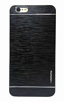 Купить Чехол-накладка для iPhone 6/6S Plus  MOTOMO металл/пластик черный оптом, в розницу в ОРЦ Компаньон