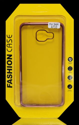 Чехол-накладка для Samsung A710F A7 РАМКА TPU розовое золото  оптом, в розницу Центр Компаньон фото 3