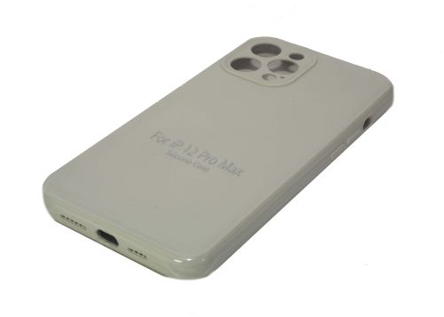 Чехол-накладка для iPhone 12 Pro Max VEGLAS SILICONE CASE NL Защита камеры кремовый (11) оптом, в розницу Центр Компаньон фото 2