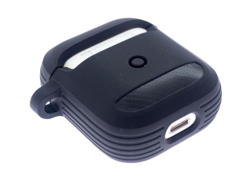 Чехол для наушников Airpods Spigen черный - оптовая продажа фото 2 Чехол для наушников Airpods Spigen черный - фото фото 2