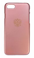 Купить Чехол-накладка для iPhone 7/8/SE SOFT TOUCH Герб России розовый оптом, в розницу в ОРЦ Компаньон