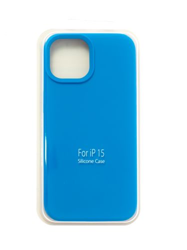 Чехол-накладка для iPhone 15 SILICONE CASE закрытый синий (3) оптом, в розницу Центр Компаньон