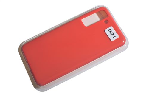 Чехол-накладка для Samsung G991F S21 SILICONE CASE NL закрытый красный (1) оптом, в розницу Центр Компаньон фото 2