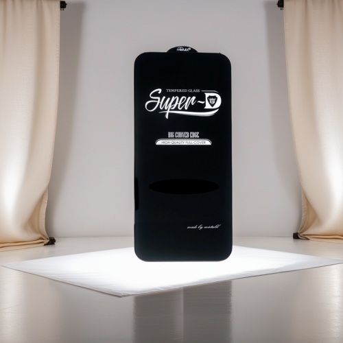 Защитное стекло для iPhone 15 Pro Mietubl Super-D пакет черный оптом, в розницу Центр Компаньон
