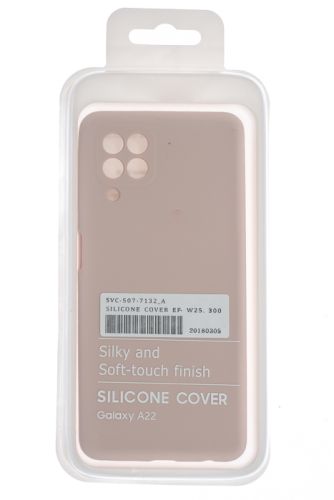 Чехол-накладка для Samsung A225F A22 SILICONE CASE OP закрытый светло-розовый (18) оптом, в розницу Центр Компаньон фото 4