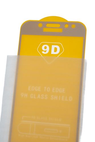 Защитное стекло для Samsung J530F J5 2017 FULL GLUE (желтая основа) пакет золото оптом, в розницу Центр Компаньон фото 3