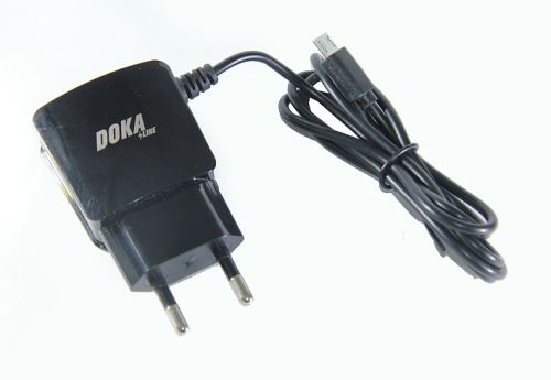 СЗУ micro USB 2.1A DOKA S-Line M21 черный коробка оптом, в розницу Центр Компаньон фото 3