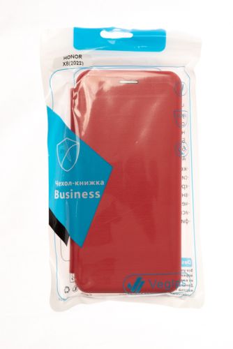 Чехол-книжка для HUAWEI Honor X8 VEGLAS BUSINESS красный оптом, в розницу Центр Компаньон фото 5