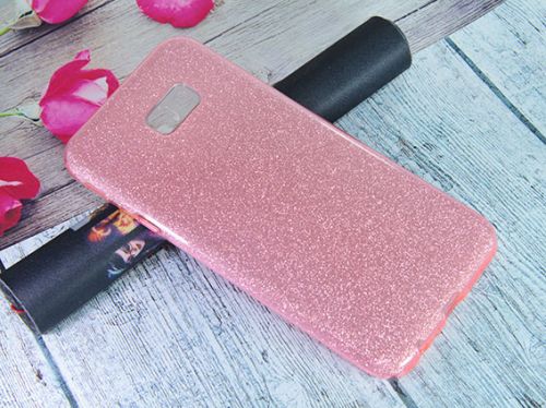 Чехол-накладка для Samsung J415 J4+ 2018 JZZS Shinny 3в1 TPU розовая - фото