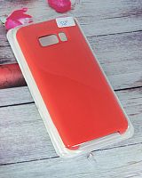 Купить Чехол-накладка для Samsung G955H S8 Plus SILICONE CASE NL красный (1) оптом, в розницу в ОРЦ Компаньон