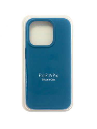 Чехол-накладка для iPhone 15 Pro SILICONE CASE закрытый синий деним (20) оптом, в розницу Центр Компаньон