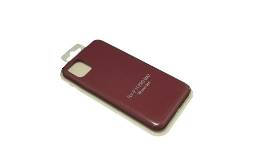 Чехол-накладка для iPhone 11 Pro Max VEGLAS SILICONE CASE NL закрытый бордовый (52) оптом, в розницу Центр Компаньон фото 2