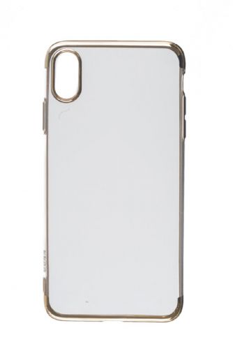 Чехол-накладка для iPhone XS Max ELECTROPLATED TPU DOKA золото - фото