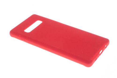 Чехол-накладка для Samsung G975F S10 Plus SILICONE CASE OP закрытый красный (1) - фото фото 2