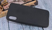 Чехол-накладка для HUAWEI P20 FASHION TPU матовый черный - фото