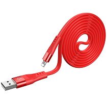Купить Кабель USB Lightning 8Pin BOROFONE BU18 Crown 2.4A 1.2м красный оптом, в розницу в ОРЦ Компаньон