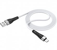 Купить Кабель USB Lightning 8Pin BOROFONE BX46 Rush silicone 2.4A 1м белый оптом, в розницу в ОРЦ Компаньон
