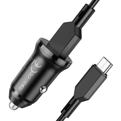 АЗУ USB 3.0A 1 USB порт BOROFONE BZ18 QC3.0 кабель Type-C черный оптом, в розницу Центр Компаньон фото 4