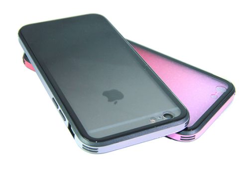 Чехол-накладка для iPhone 6/6S GRADIENT TPU+Glass черный оптом, в розницу Центр Компаньон